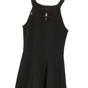 Girls Black Mini Dress ,L - 10 to 12 yr old